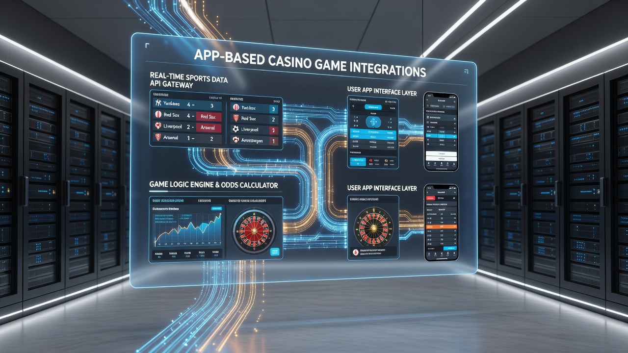 Screenshot of a mobile casino interface displaying live sports data overlays during gameplay