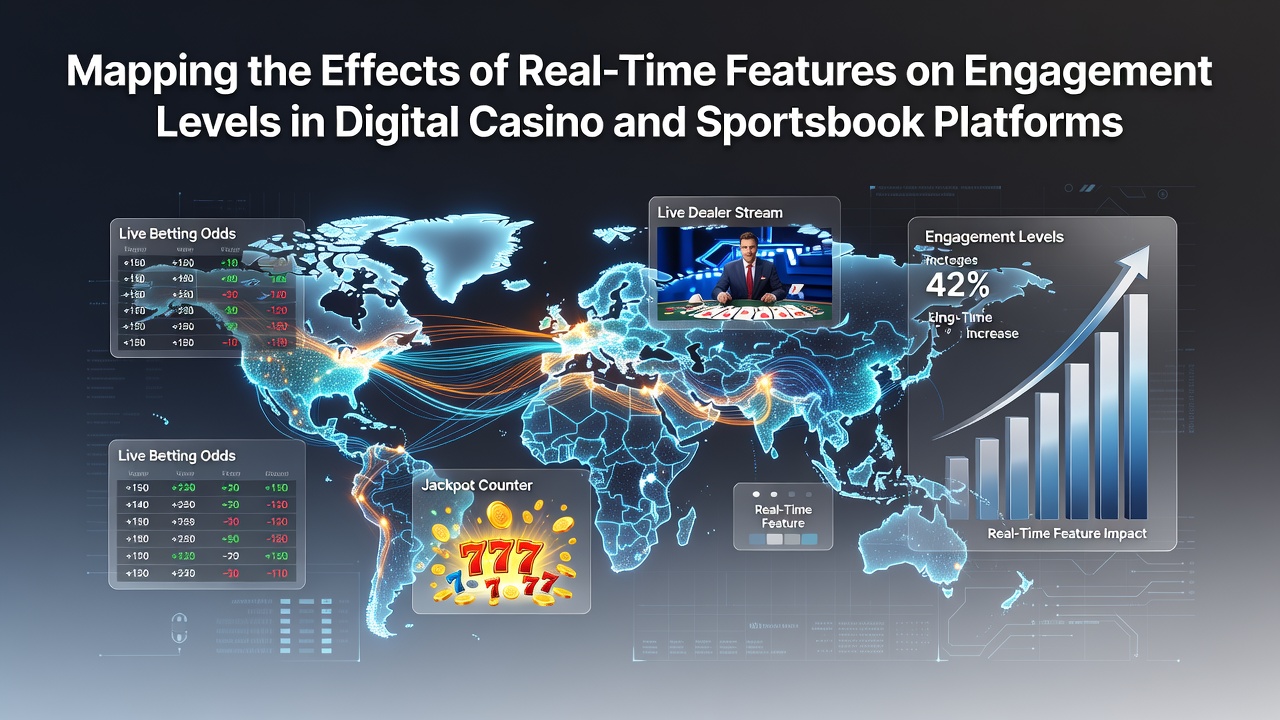 Real-time dashboard showing engagement metrics on a digital sportsbook platform