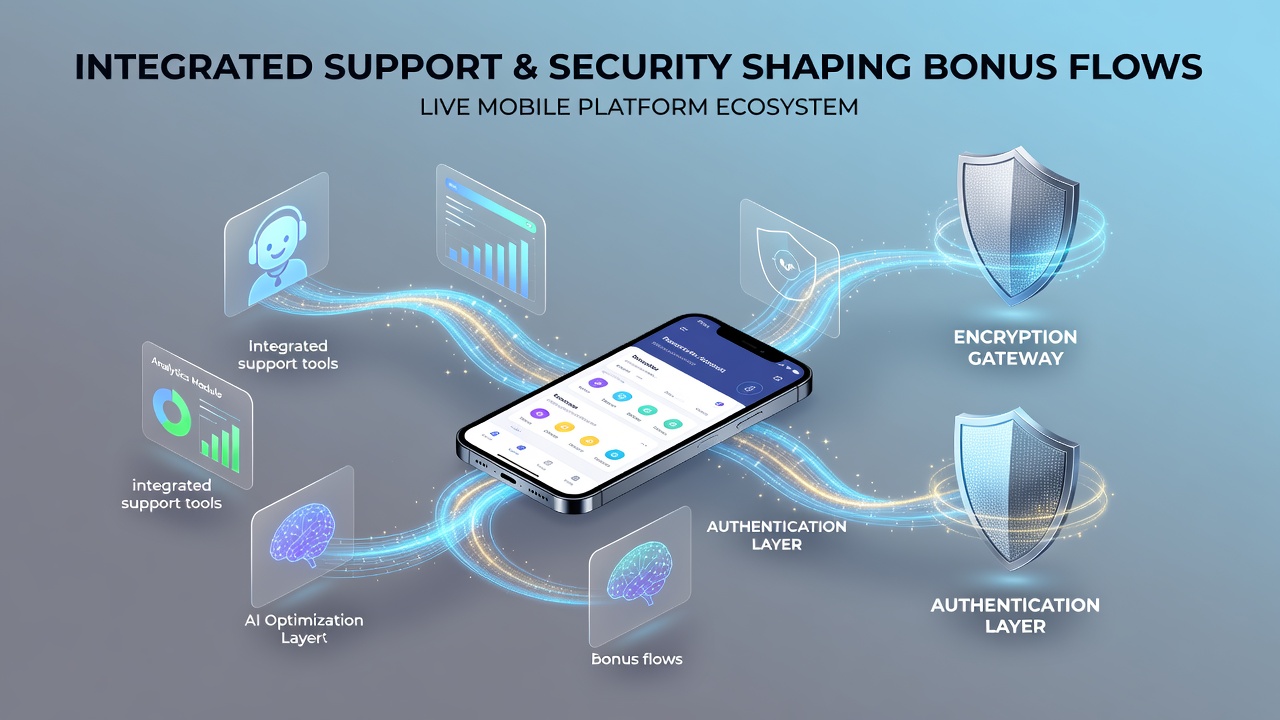 Dashboard view of security verification and support ticket integration affecting bonus release timing
